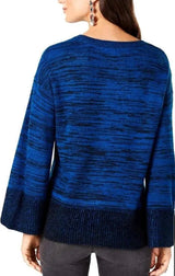 Style & Co Sweater Boxy Eyelash Pullover Navy Large - BELLEZA'S - Style & Co Sweater Boxy Eyelash Pullover Navy Large - BELLEZA'S - Sweater -