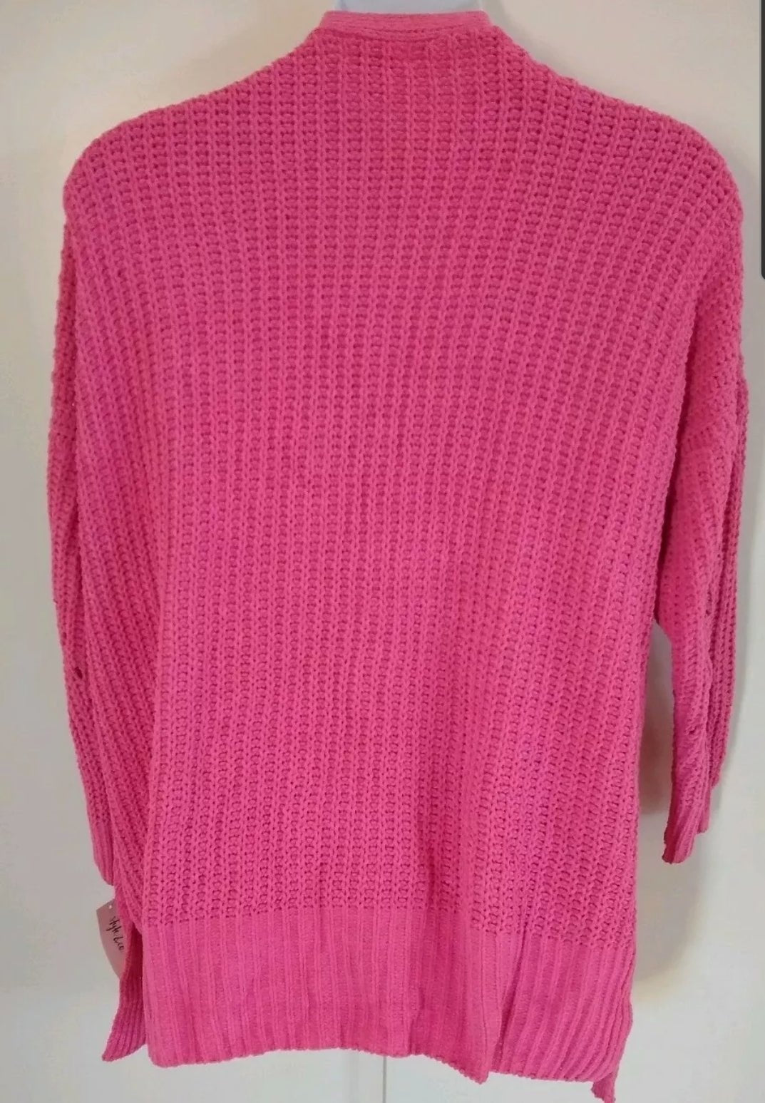 Women's Sweater Pink Berry Punch Chenille Open Front Cardigan - BELLEZA'S - Women's Sweater Pink Berry Punch Chenille Open Front Cardigan - BELLEZA'S - Sweater -
